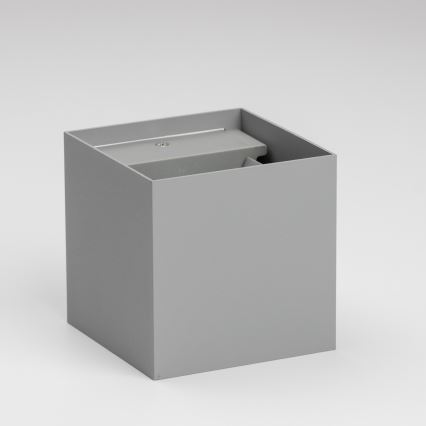 Brilagi - LED Venkovní nástěnné svítidlo CUBE LED/6W/230V šedá IP54