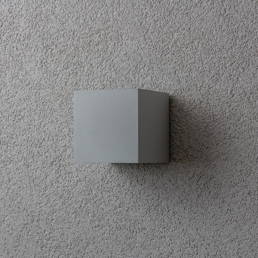 Brilagi - LED Venkovní nástěnné svítidlo CUBE LED/6W/230V šedá IP54