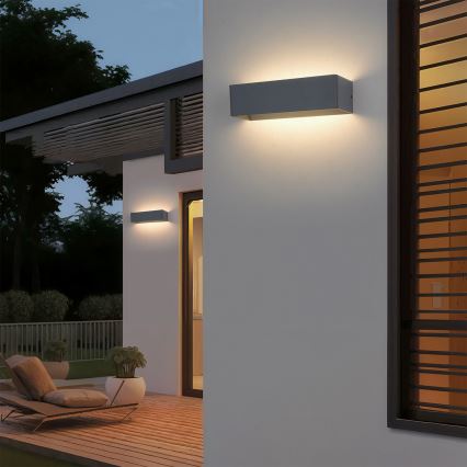 Brilagi - LED Venkovní nástěnné svítidlo DONNANI LED/12W/230V 30 cm antracit IP44
