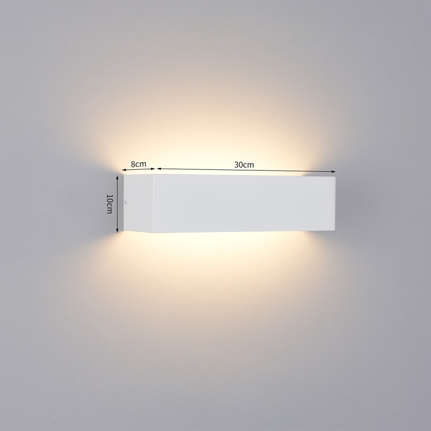Brilagi - LED Venkovní nástěnné svítidlo DONNANI LED/12W/230V 30 cm bílá IP44