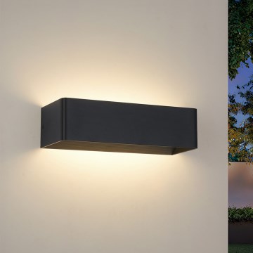 Brilagi - LED Venkovní nástěnné svítidlo DONNANI LED/12W/230V 30 cm černá IP44