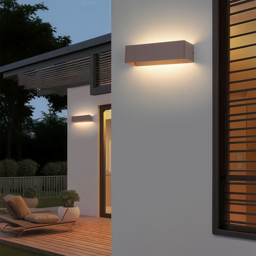 Brilagi - LED Venkovní nástěnné svítidlo DONNANI LED/12W/230V 30 cm hnědá IP44