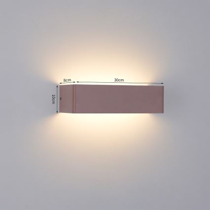 Brilagi - LED Venkovní nástěnné svítidlo DONNANI LED/12W/230V 30 cm hnědá IP44