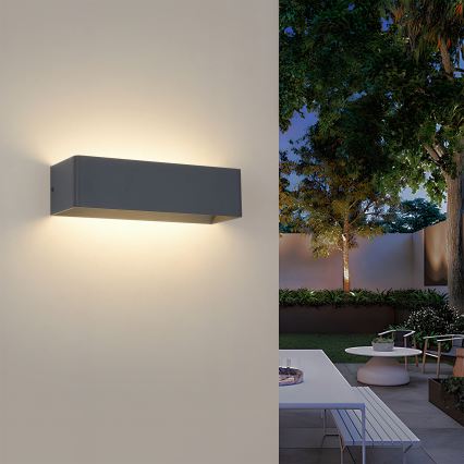 Brilagi - LED Venkovní nástěnné svítidlo DONNANI LED/12W/230V antracit IP44