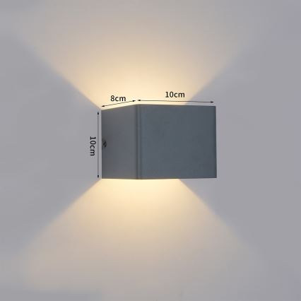 Brilagi - LED Venkovní nástěnné svítidlo DONNANI LED/5W/230V 10 cm antracit IP44