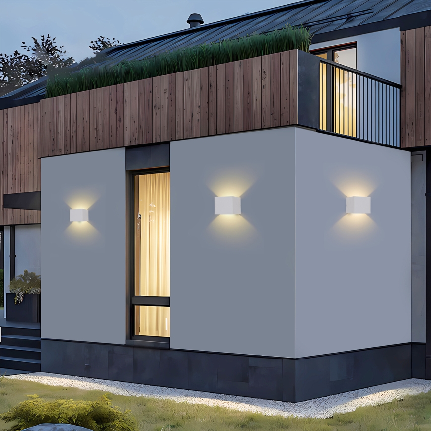 Brilagi - LED Venkovní nástěnné svítidlo DONNANI LED/5W/230V 10 cm bílá IP44