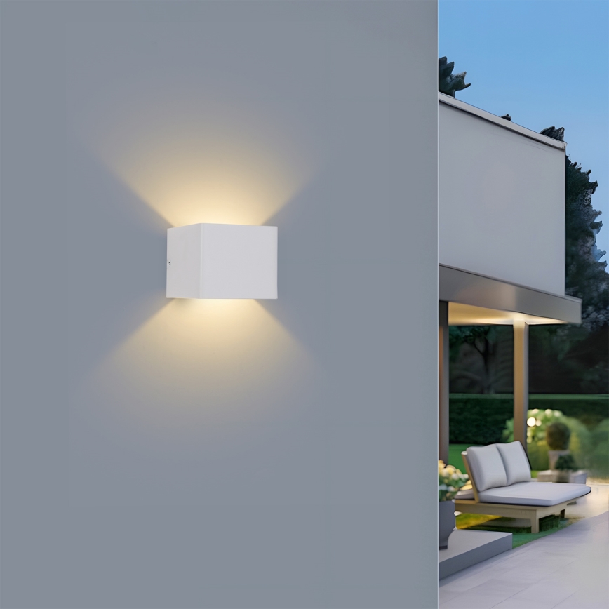 Brilagi - LED Venkovní nástěnné svítidlo DONNANI LED/5W/230V 10 cm bílá IP44
