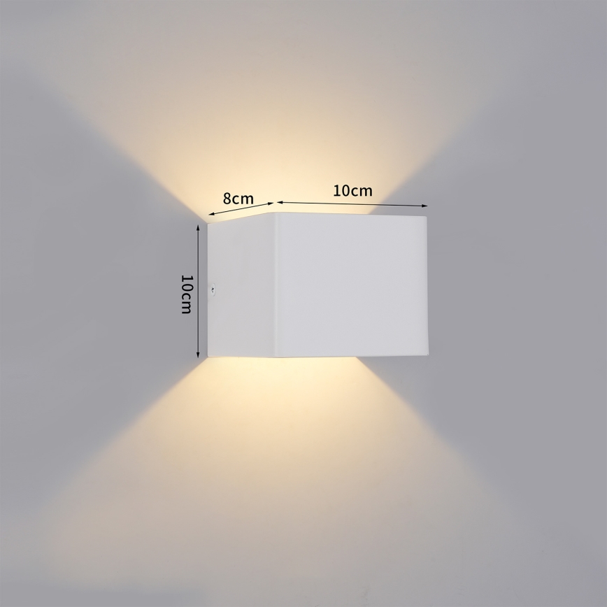 Brilagi - LED Venkovní nástěnné svítidlo DONNANI LED/5W/230V 10 cm bílá IP44