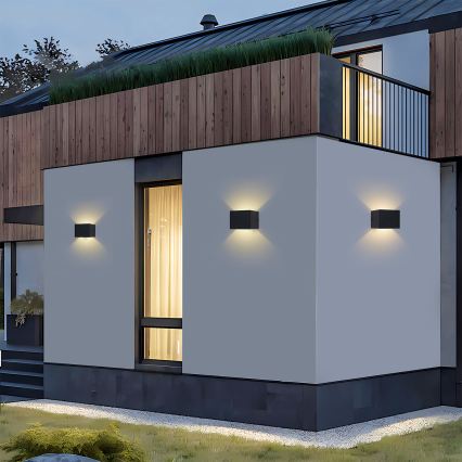 Brilagi - LED Venkovní nástěnné svítidlo DONNANI LED/5W/230V 10 cm černá IP44