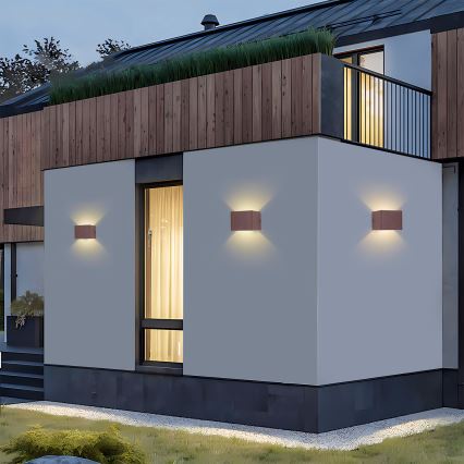 Brilagi - LED Venkovní nástěnné svítidlo DONNANI LED/5W/230V 10 cm hnědá IP44