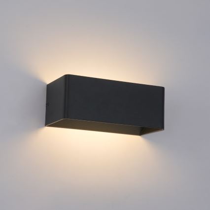 Brilagi - LED Venkovní nástěnné svítidlo DONNANI LED/7W/230V 20 cm černá IP44