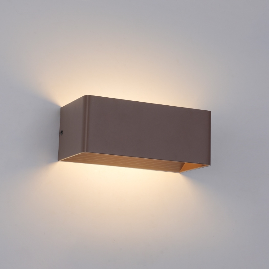 Brilagi - LED Venkovní nástěnné svítidlo DONNANI LED/7W/230V 20 cm hnědá IP44