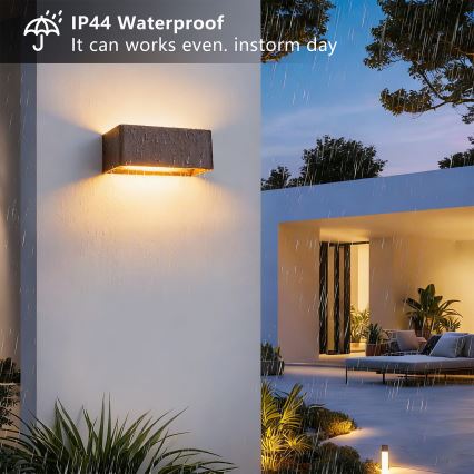 Brilagi - LED Venkovní nástěnné svítidlo DONNANI LED/7W/230V 20 cm hnědá IP44