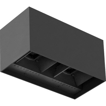 Brilagi - LED Venkovní nástěnné svítidlo DOUBLE CUBE LED/12W/230V antracit IP65