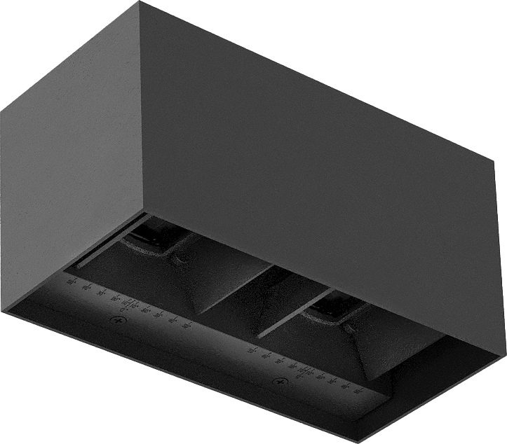 Brilagi - LED Venkovní nástěnné svítidlo DOUBLE CUBE LED/12W/230V antracit IP65