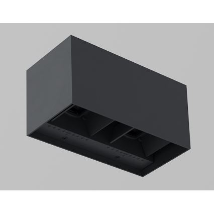 Brilagi - LED Venkovní nástěnné svítidlo DOUBLE CUBE LED/12W/230V antracit IP65
