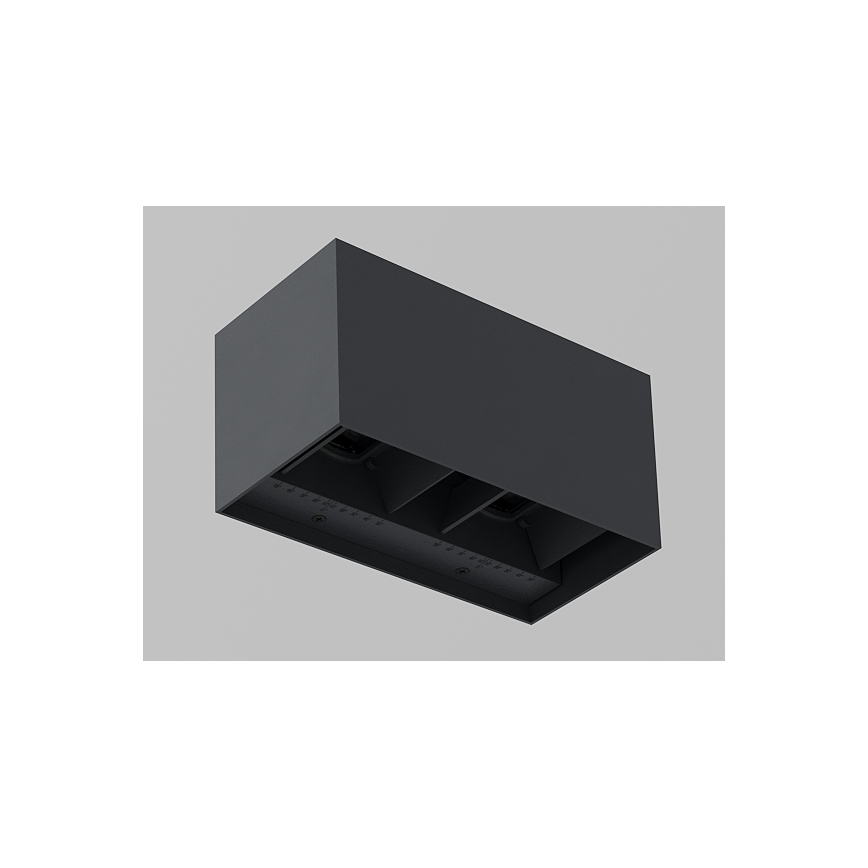 Brilagi - LED Venkovní nástěnné svítidlo DOUBLE CUBE LED/12W/230V antracit IP65