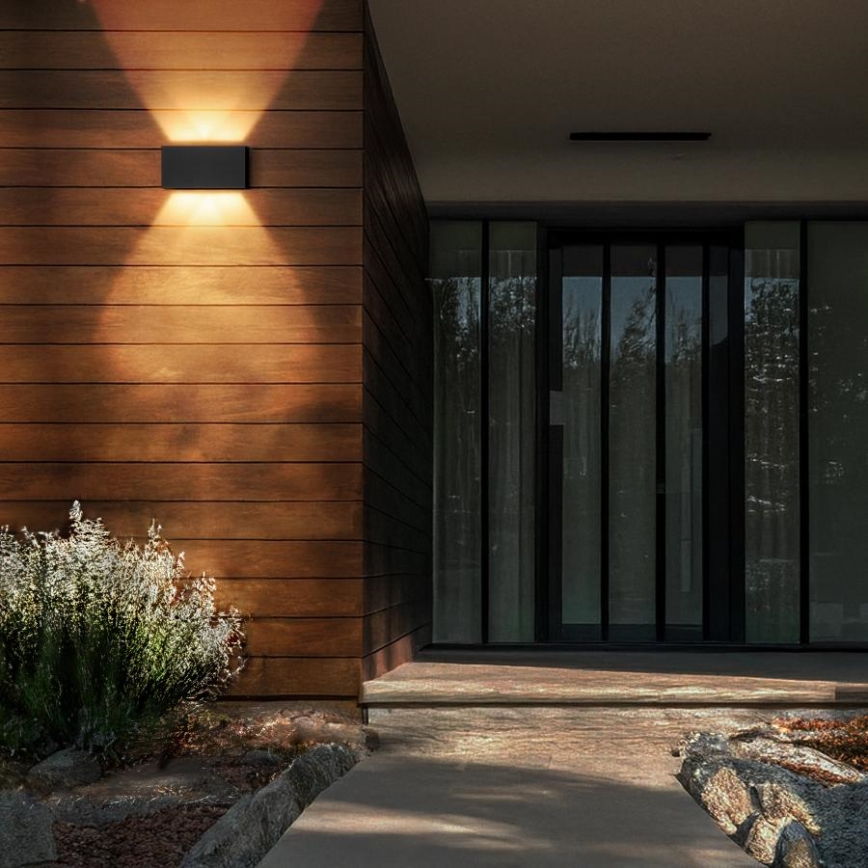 Brilagi - LED Venkovní nástěnné svítidlo DOUBLE CUBE LED/12W/230V antracit IP65