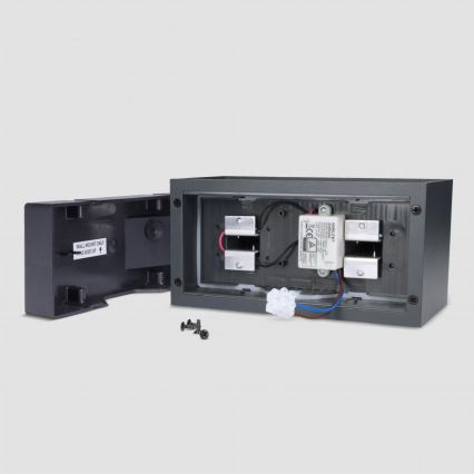 Brilagi - LED Venkovní nástěnné svítidlo DOUBLE CUBE LED/12W/230V antracit IP65