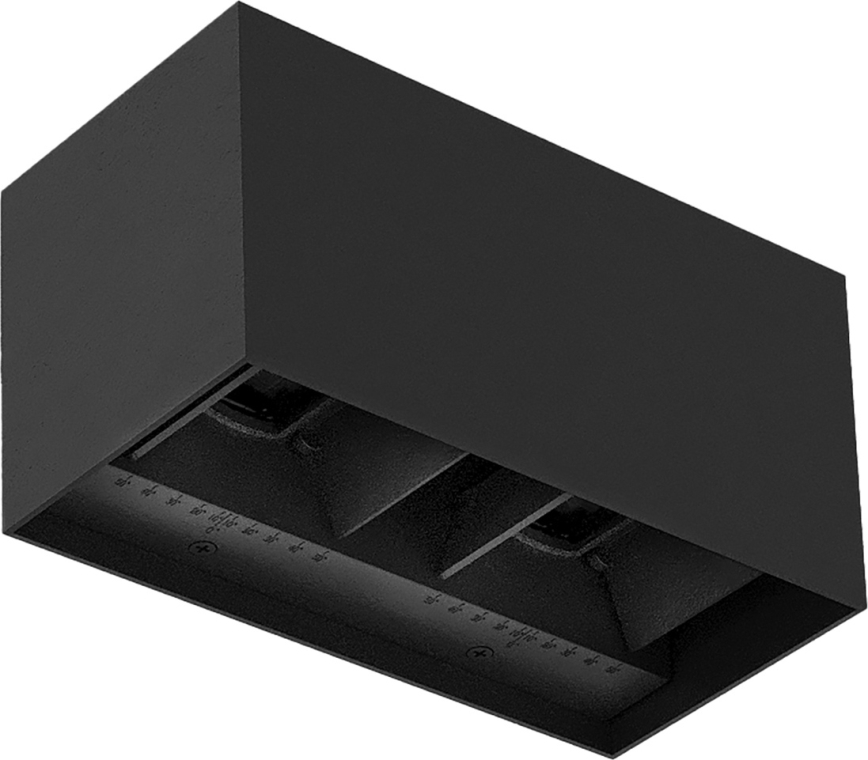 Brilagi - LED Venkovní nástěnné svítidlo DOUBLE CUBE LED/12W/230V černá IP65