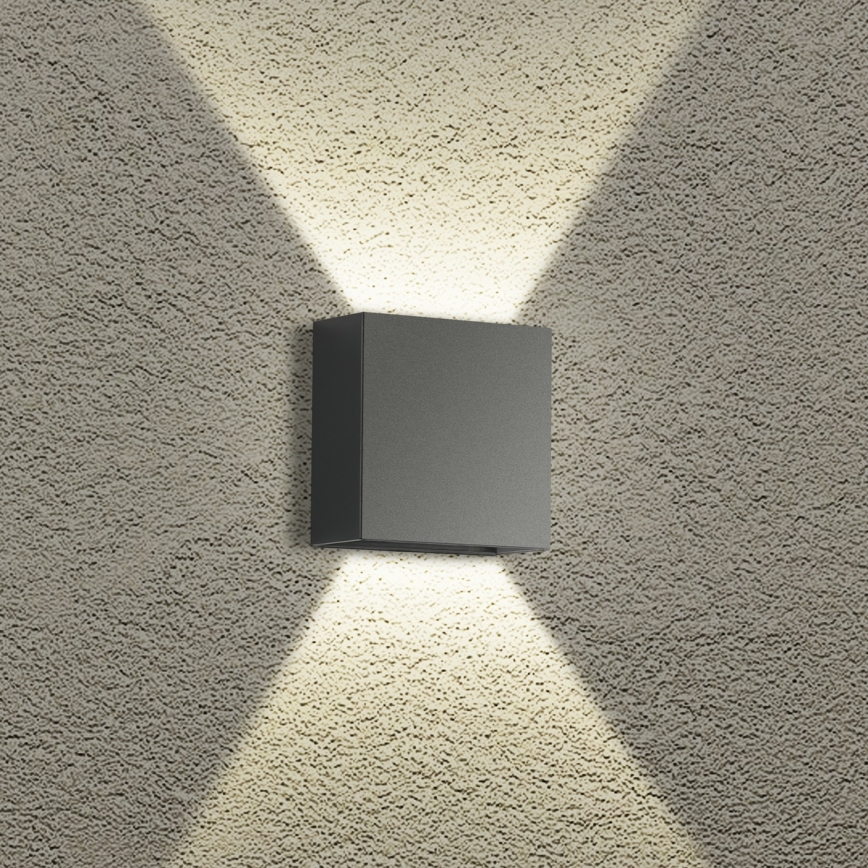 Brilagi - LED Venkovní nástěnné svítidlo DOUBLERAY LED/4W/230V antracit IP65