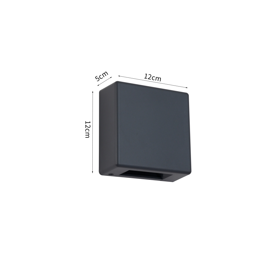 Brilagi - LED Venkovní nástěnné svítidlo DOUBLERAY LED/6W/230V antracit IP54