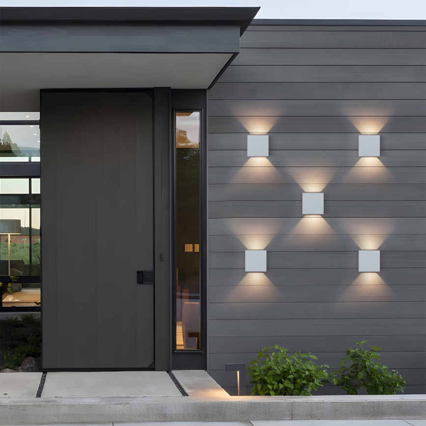 Brilagi - LED Venkovní nástěnné svítidlo DOUBLERAY LED/6W/230V bílá IP54