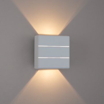 Brilagi - LED Venkovní nástěnné svítidlo DOUBLERAY LINE LED/6W/230V bílá IP54