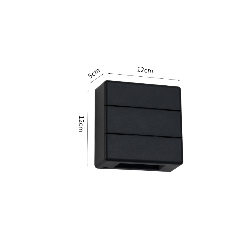 Brilagi - LED Venkovní nástěnné svítidlo DOUBLERAY LINE LED/6W/230V černá IP54