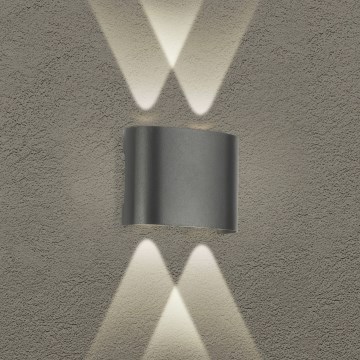 Brilagi - LED Venkovní nástěnné svítidlo FLAREBOX LED/4W/230V antracit IP65