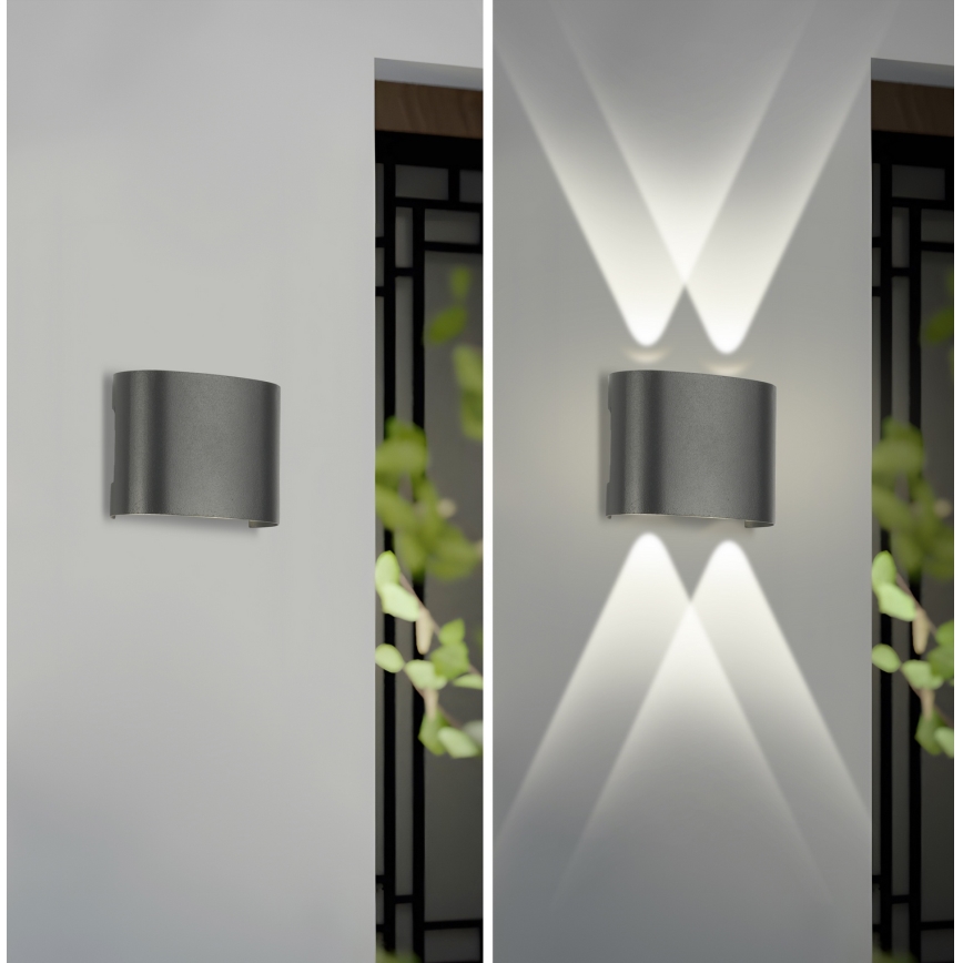 Brilagi - LED Venkovní nástěnné svítidlo FLAREBOX LED/4W/230V antracit IP65