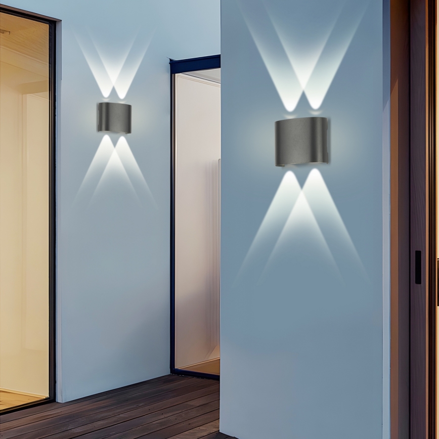 Brilagi - LED Venkovní nástěnné svítidlo FLAREBOX LED/4W/230V antracit IP65
