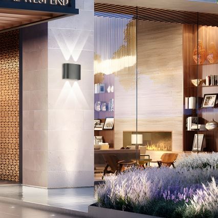 Brilagi - LED Venkovní nástěnné svítidlo FLAREBOX LED/4W/230V antracit IP65