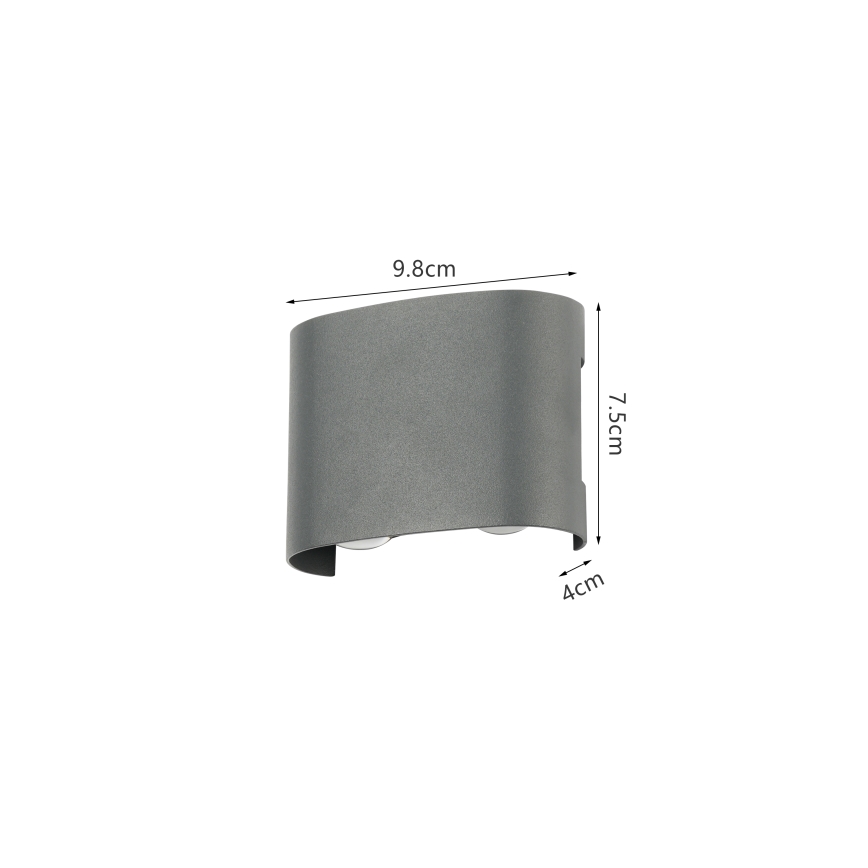 Brilagi - LED Venkovní nástěnné svítidlo FLAREBOX LED/4W/230V antracit IP65