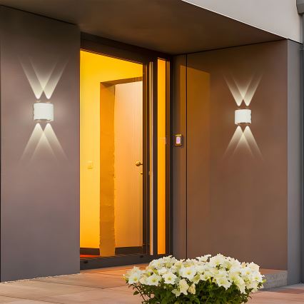 Brilagi - LED Venkovní nástěnné svítidlo FLAREBOX LED/4W/230V bílá IP65