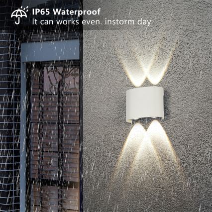 Brilagi - LED Venkovní nástěnné svítidlo FLAREBOX LED/4W/230V bílá IP65