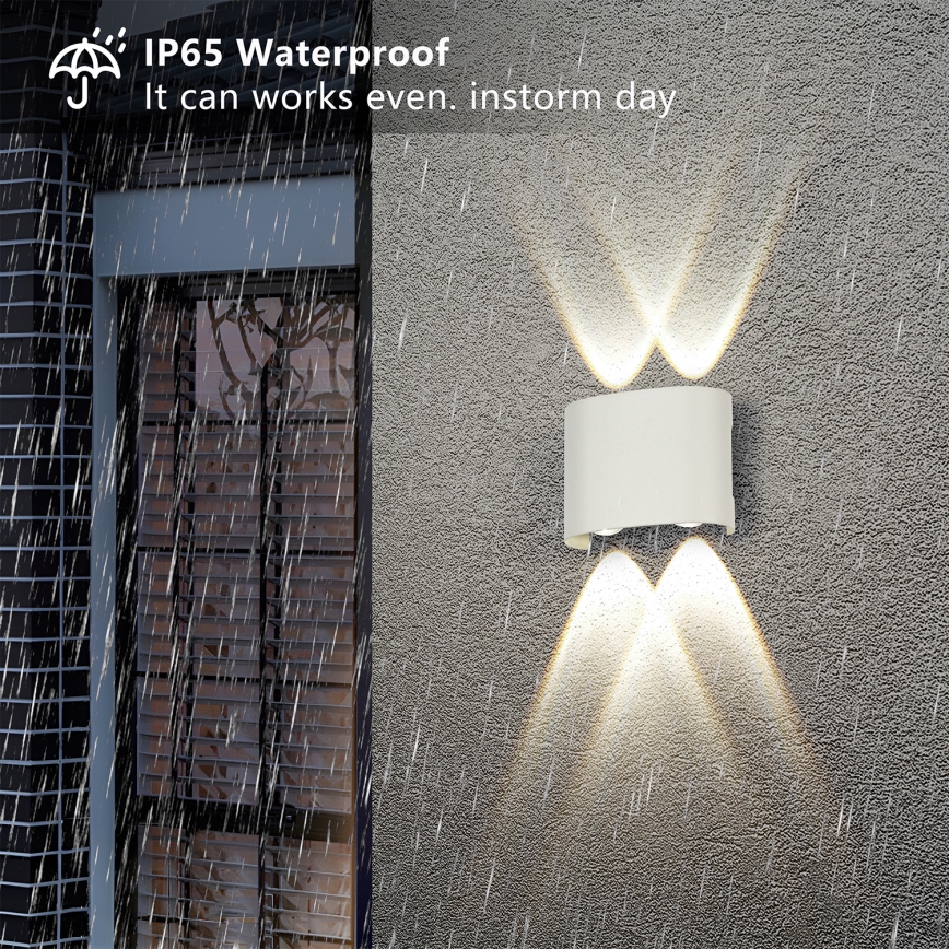 Brilagi - LED Venkovní nástěnné svítidlo FLAREBOX LED/4W/230V bílá IP65