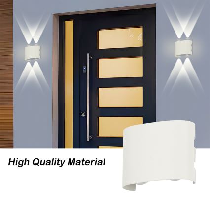 Brilagi - LED Venkovní nástěnné svítidlo FLAREBOX LED/4W/230V bílá IP65