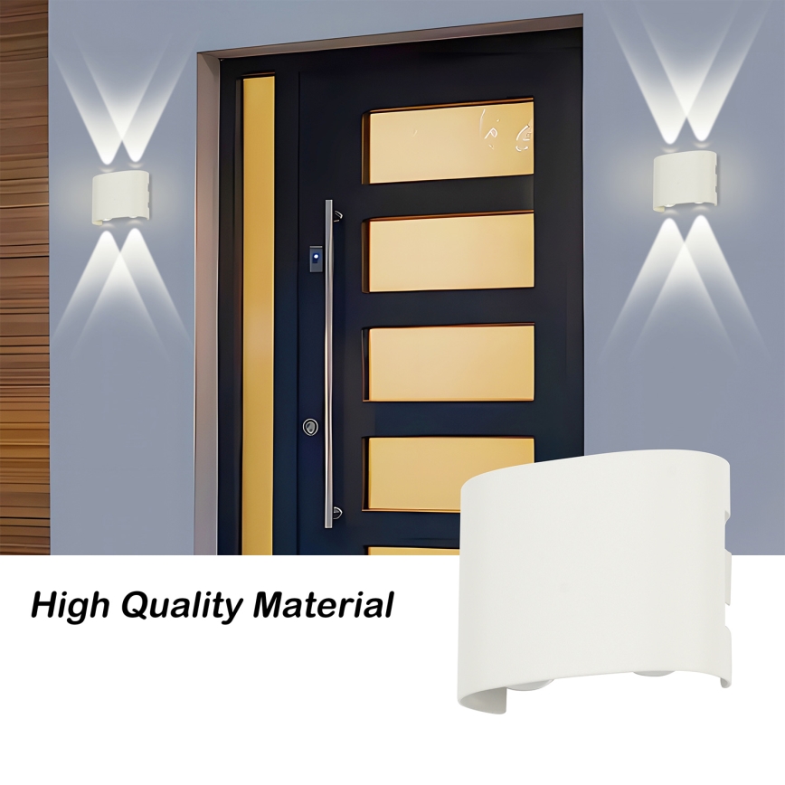 Brilagi - LED Venkovní nástěnné svítidlo FLAREBOX LED/4W/230V bílá IP65