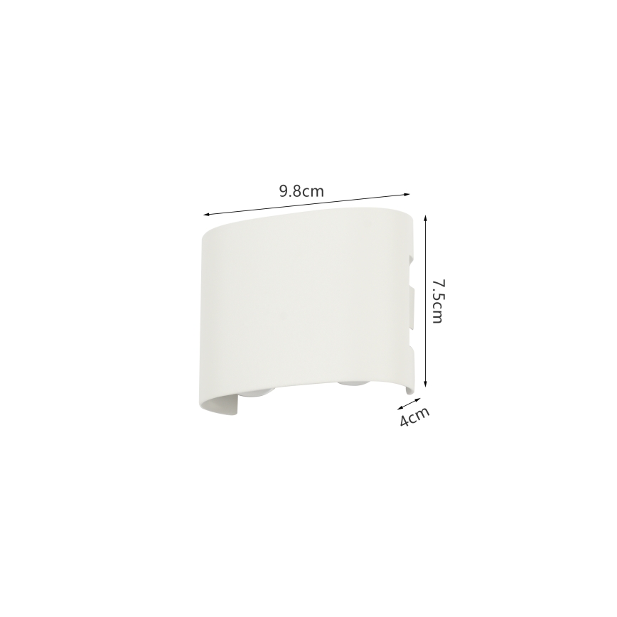 Brilagi - LED Venkovní nástěnné svítidlo FLAREBOX LED/4W/230V bílá IP65