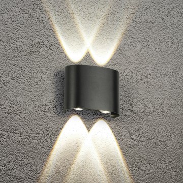Brilagi - LED Venkovní nástěnné svítidlo FLAREBOX LED/4W/230V černá IP65