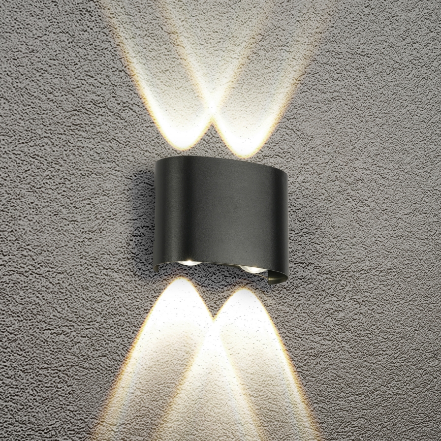Brilagi - LED Venkovní nástěnné svítidlo FLAREBOX LED/4W/230V černá IP65