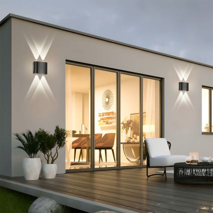 Brilagi - LED Venkovní nástěnné svítidlo FLAREBOX LED/4W/230V černá IP65