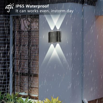 Brilagi - LED Venkovní nástěnné svítidlo FLAREBOX LED/4W/230V černá IP65