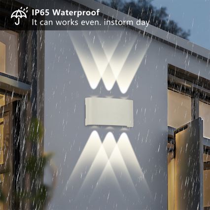 Brilagi - LED Venkovní nástěnné svítidlo FLAREBOX LED/6W/230V bílá IP65