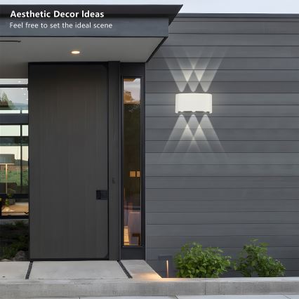 Brilagi - LED Venkovní nástěnné svítidlo FLAREBOX LED/6W/230V bílá IP65