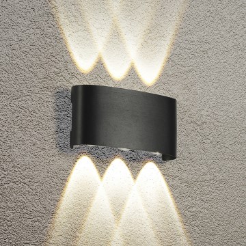 Brilagi - LED Venkovní nástěnné svítidlo FLAREBOX LED/6W/230V černá IP65