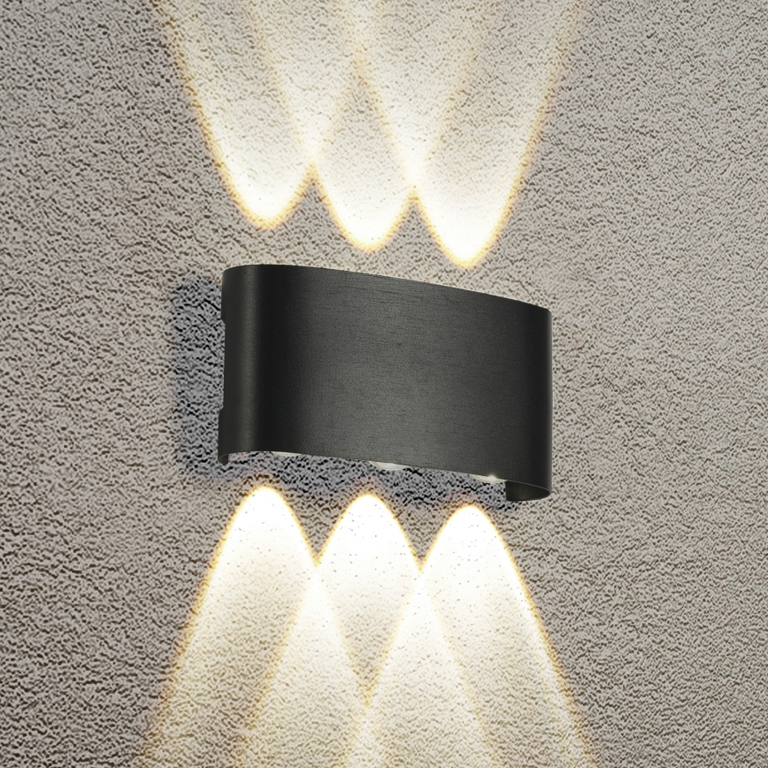 Brilagi - LED Venkovní nástěnné svítidlo FLAREBOX LED/6W/230V černá IP65