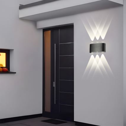 Brilagi - LED Venkovní nástěnné svítidlo FLAREBOX LED/6W/230V černá IP65