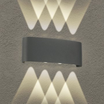 Brilagi - LED Venkovní nástěnné svítidlo FLAREBOX LED/8W/230V antracit IP65